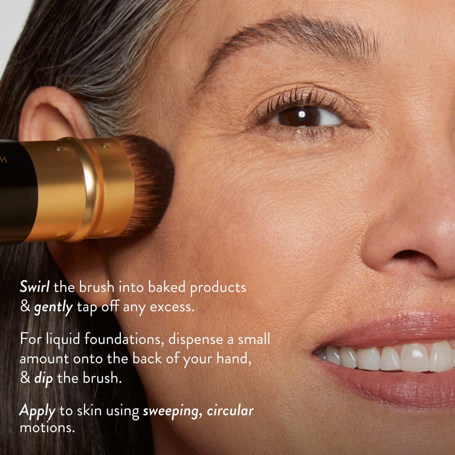 Retractable Airbrush Kabuki Brush